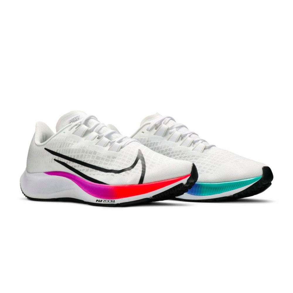 Nike Air Zoom Pegasus 37 White Multi Color Men size 8 women 9.5